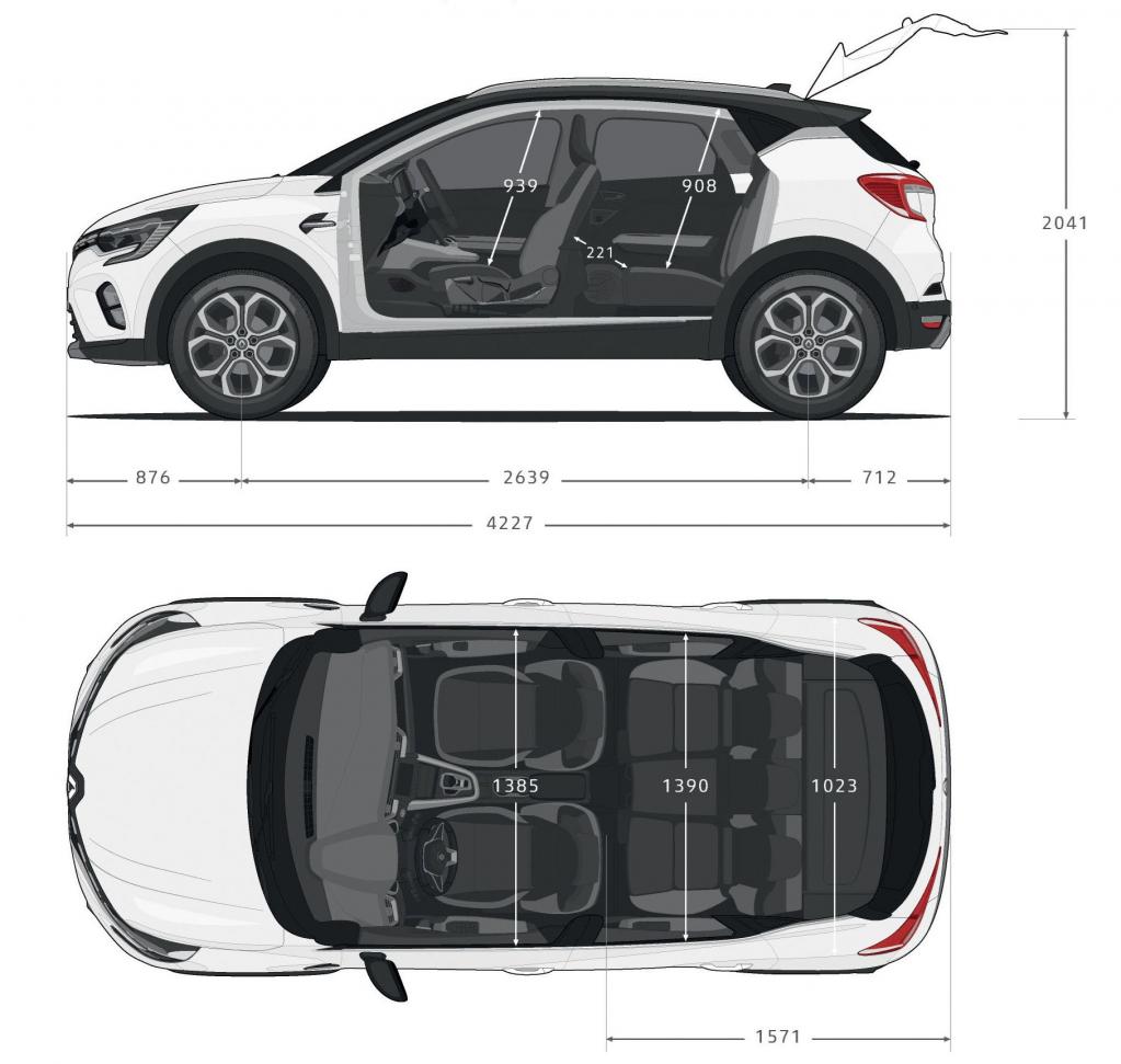 新旧ルノー キャプチャー サイズ比較 立体駐車場に入れやすく室内が広いのはどちら Suv クロカン Motor Fan モーターファン ページ 2 2