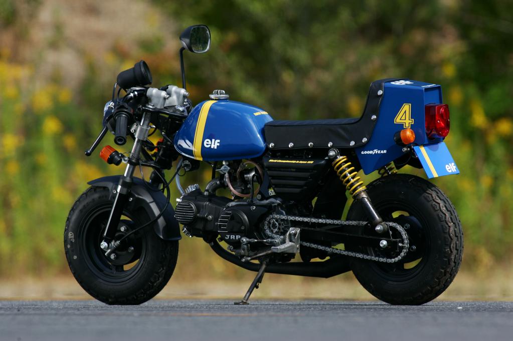 4lモンキー Z50j をベースに 70年代流行のパーツを投入 Jpr Frp研究所 早矢仕 Sp忠男 Motor Fan Bikes モータファンバイクス