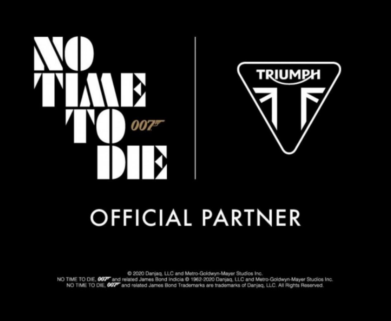 ジェームズ ボンドはトライアンフがお好き 007シリーズ 第25作目でパートナーシップを締結 No Time To Die 4月公開予定 Motor Fan Bikes モータファンバイクス