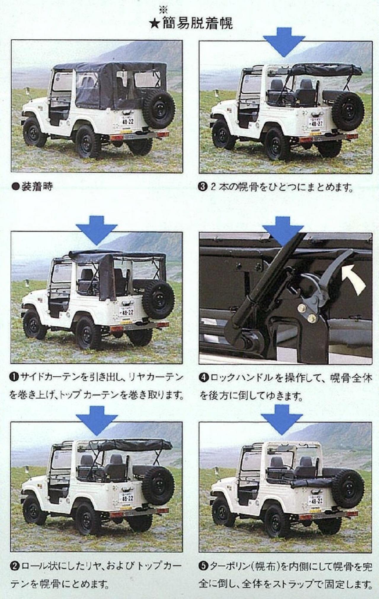 三菱JEEP純正幌一式 - 外装、車外用品