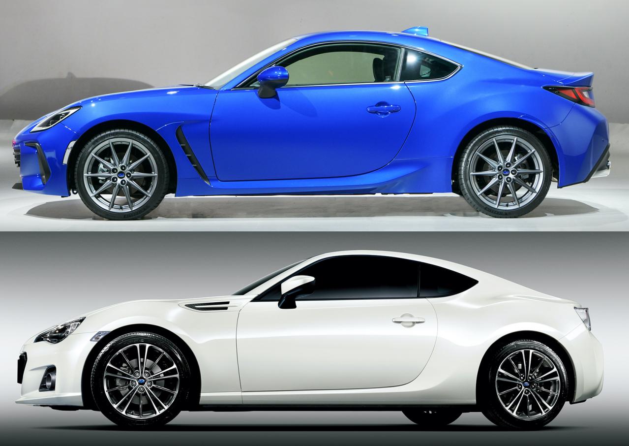 新型スバルbrz Vs 初代brz 新旧比較 どこがどう違うのか 写真で比べてみる クーペ スポーツカー Motor Fan モーターファン